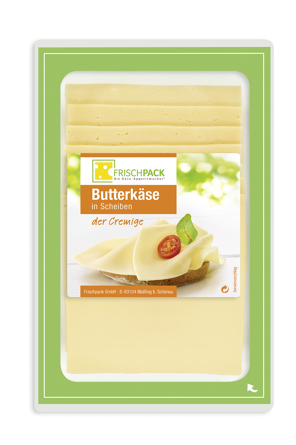 Frischpack Butterkäse 45% Scheiben 150g 
