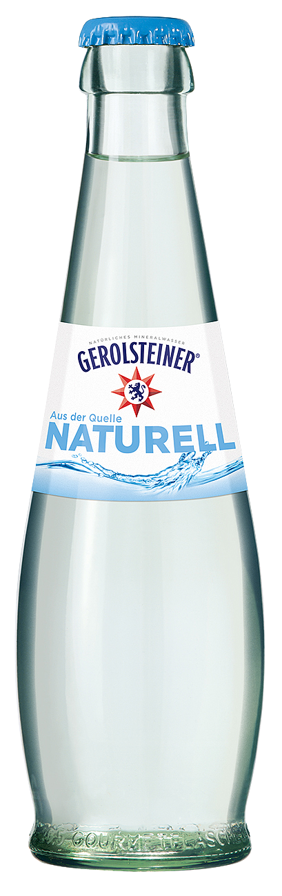 Gerolsteiner Gourmet naturell Glas 0,25 Liter 