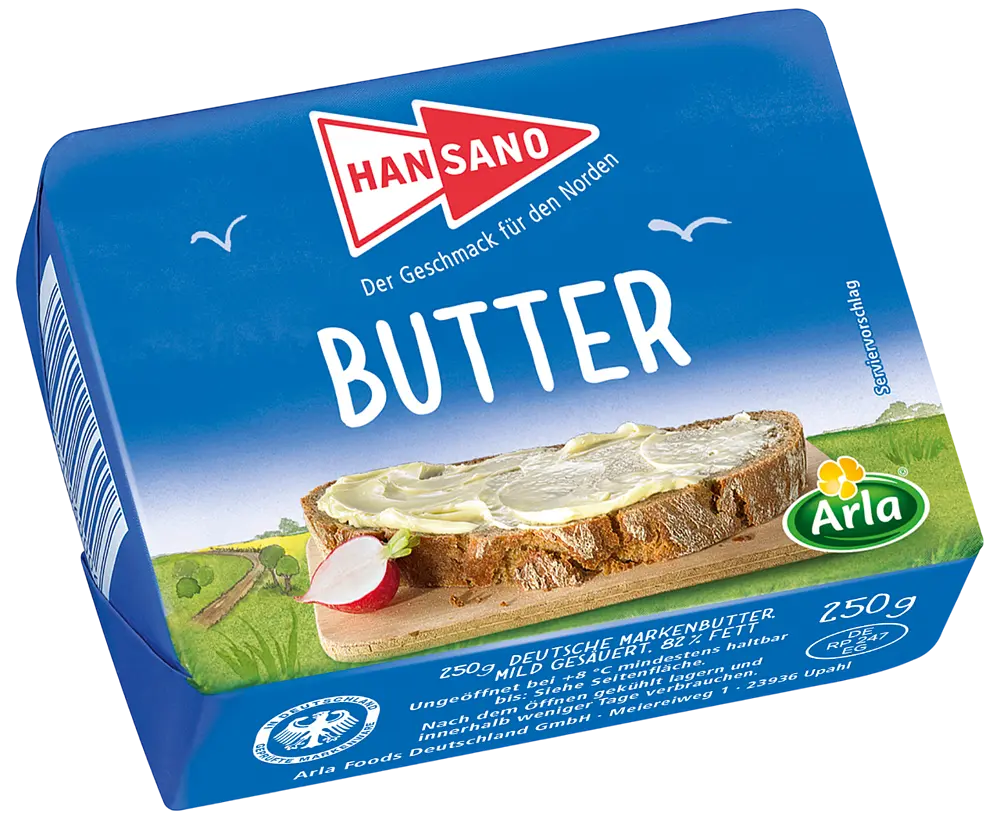 Hansano Dt. Markenbutter 82% 250g 