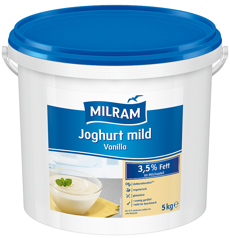 Milram Joghurt 3,5% Vanilla 5kg Eimer 