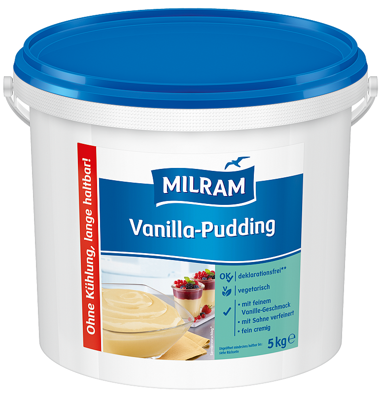 Milram Vanilla Pudding 3,1% 5kg Eimer 