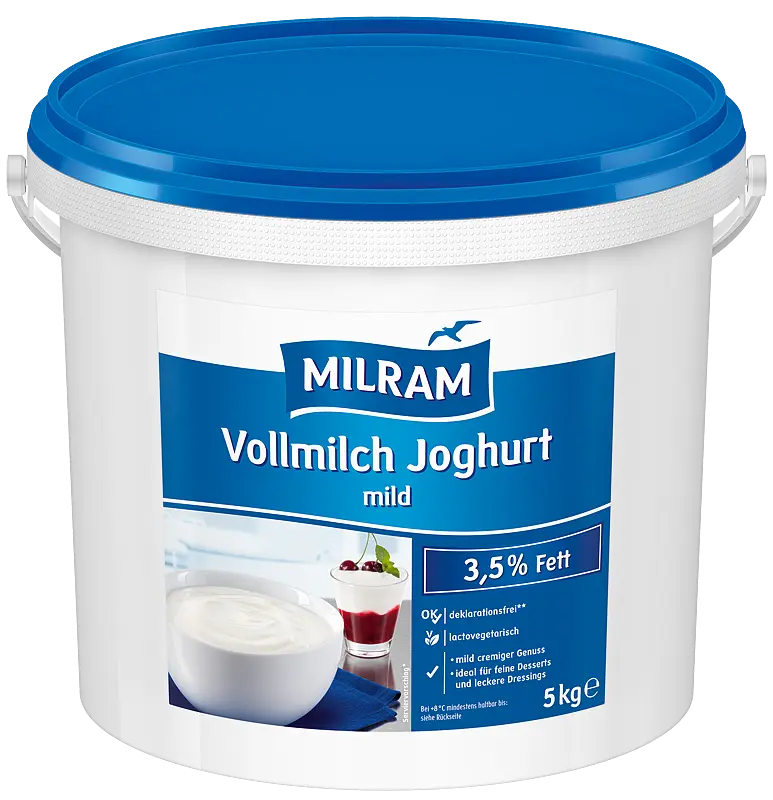 Milram Vollmilchjoghurt 3,5% natur 5kg Eimer 