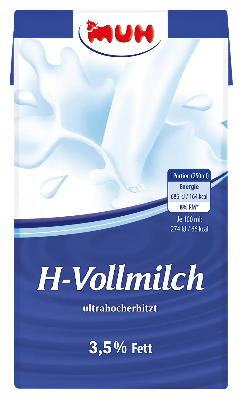 MUH H-Milch 3,5% 1 Liter mit Schraubverschluss 