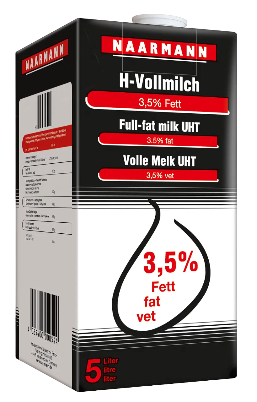 Naarmann H-Milch UHT 3,5% 5 Liter 