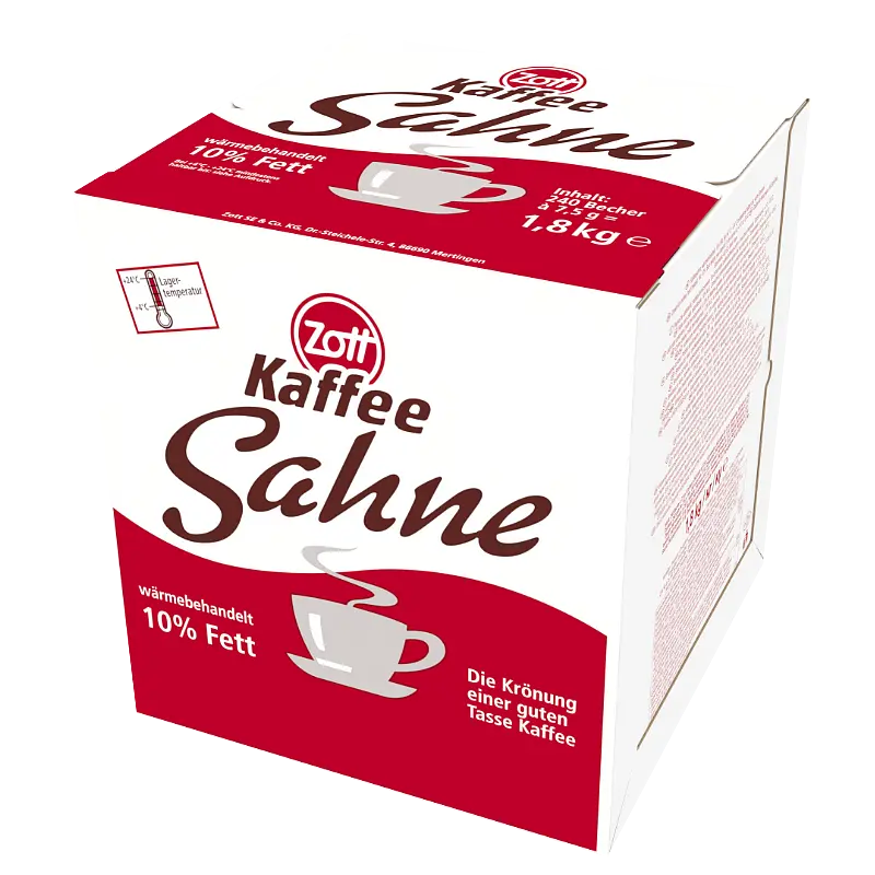 Zott Kaffeesahne 10% 240x7,5g Karton 