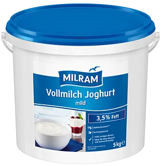 Milram Vollmilchjoghurt 3,​5% natur 5kg Eimer 