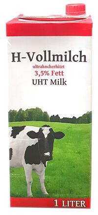 A&amp;M H-​Milch 3,​5% 1 Liter mit Schraubverschluss 