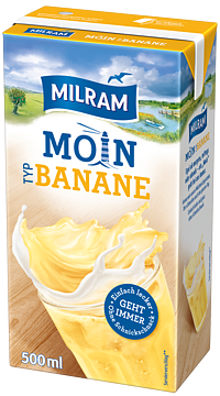 Milram Moin Drink Banane mit Strohhalm 500ml 