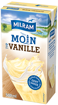 Milram Moin Drink Vanille mit Strohhalm 500ml 