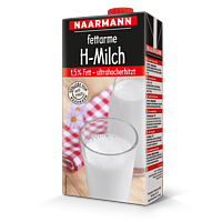 Naarmann H-​Milch 1,​5% 1 Liter mit Ausgießer 